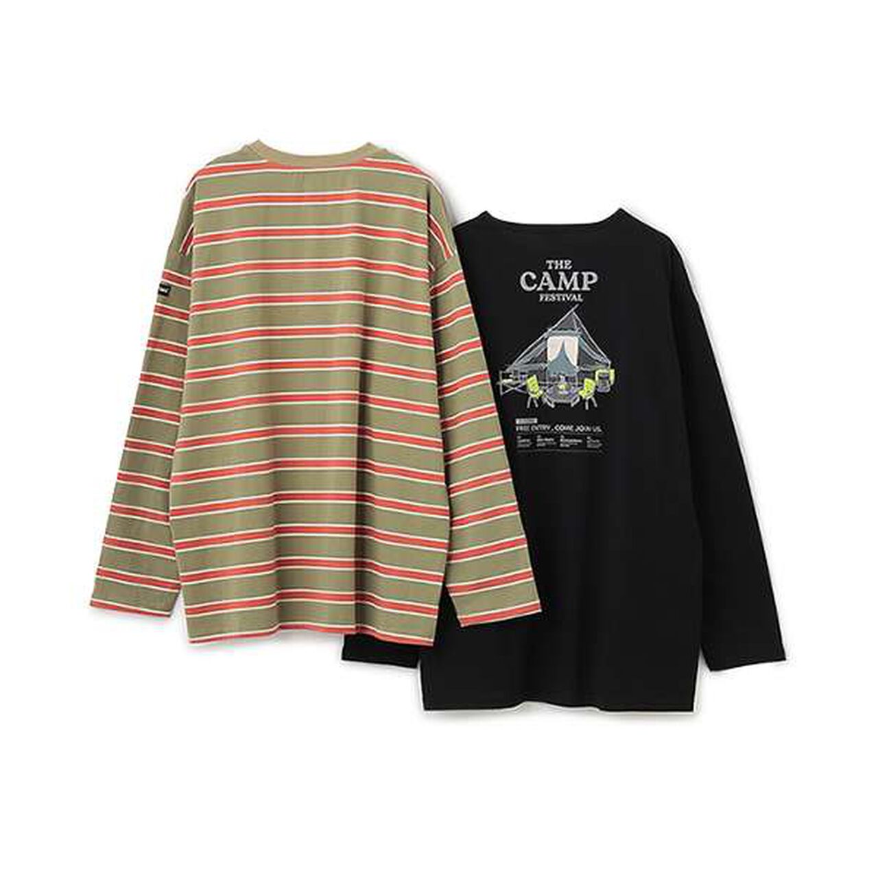 [Penfield] Dad Multi Stripe Set T,Green, large image number 1