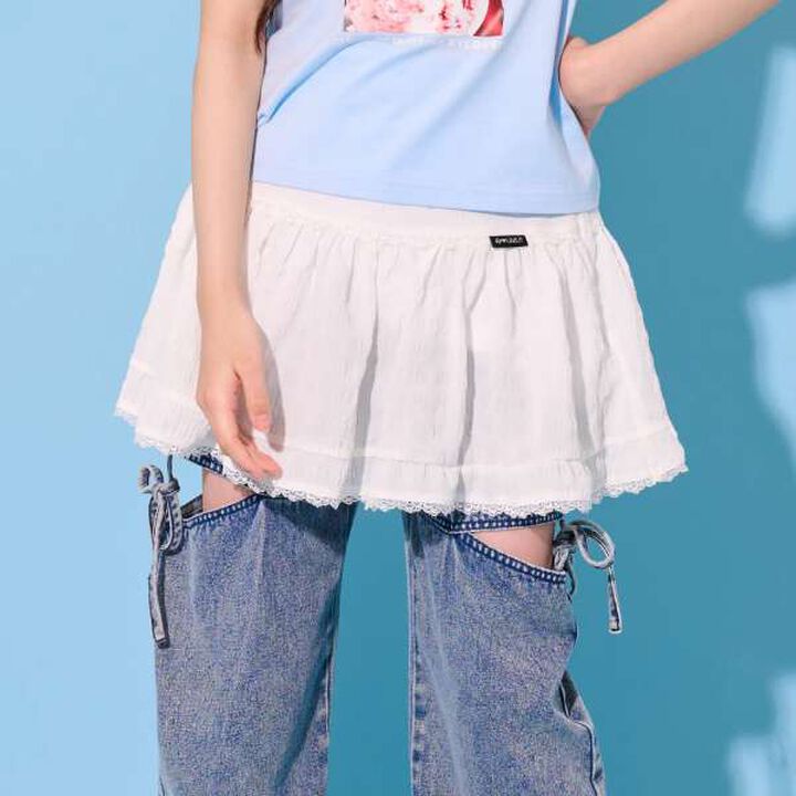 [Pre-order for Selected Colors★] Tiered Skirt,Off white, medium image number 0