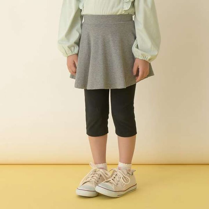 [Versatile Item] Stretchy 6/10 Length Skorts,Ink blue, medium image number 25