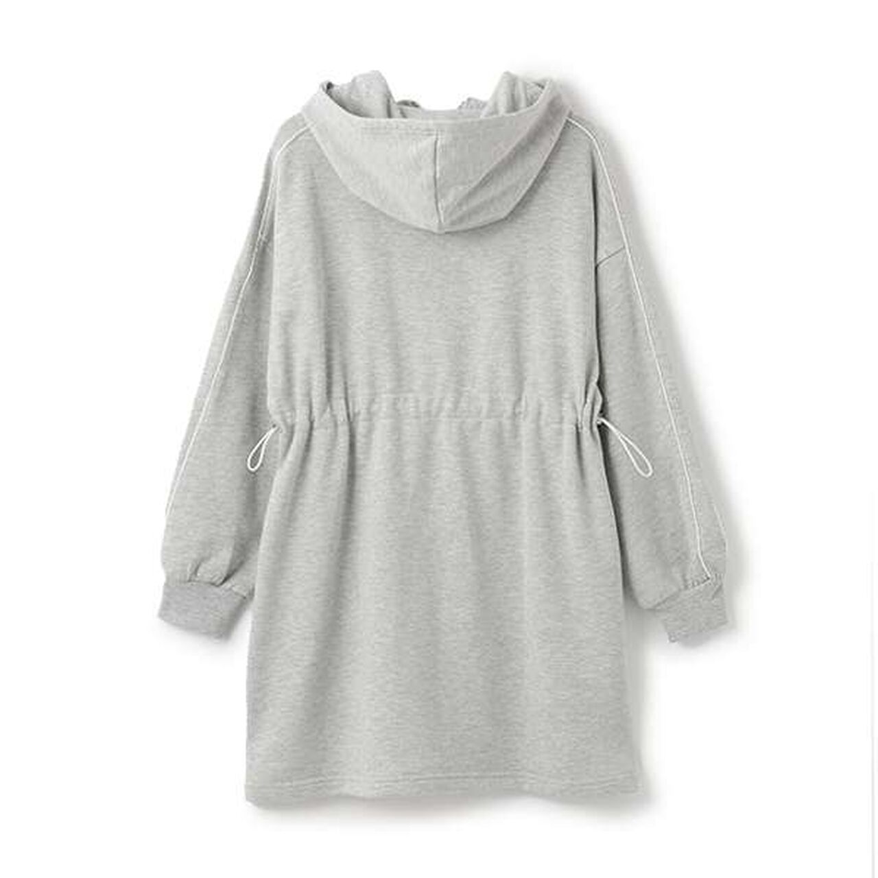 [LTXC] Drawstring Parka One-Piece Dress,Beige, large image number 1