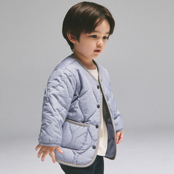 [GOOD PRICE / Water-Repellent Finish / Link] Quilted Jacket,Blue green, medium image number 3