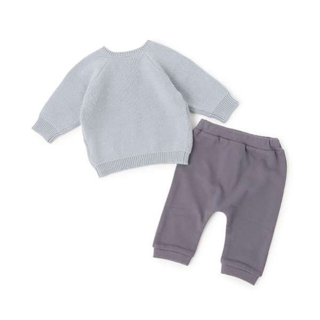 Dog Print Knit + Pants Set,Ivory, large image number 11