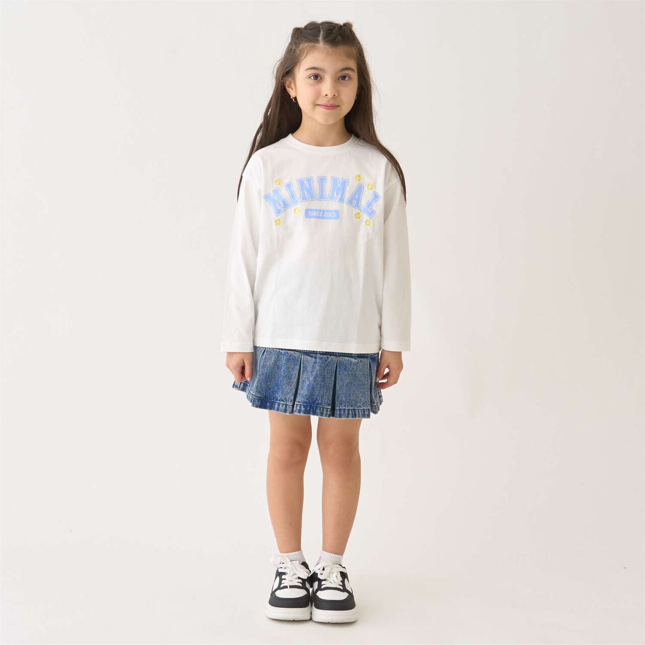 100% Cotton Heart & Flower Long-Sleeve T-Shirt,Pink, large image number 2