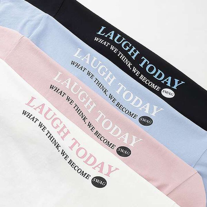 Front Character Embroidery T-Shirt,Sax blue, medium image number 21