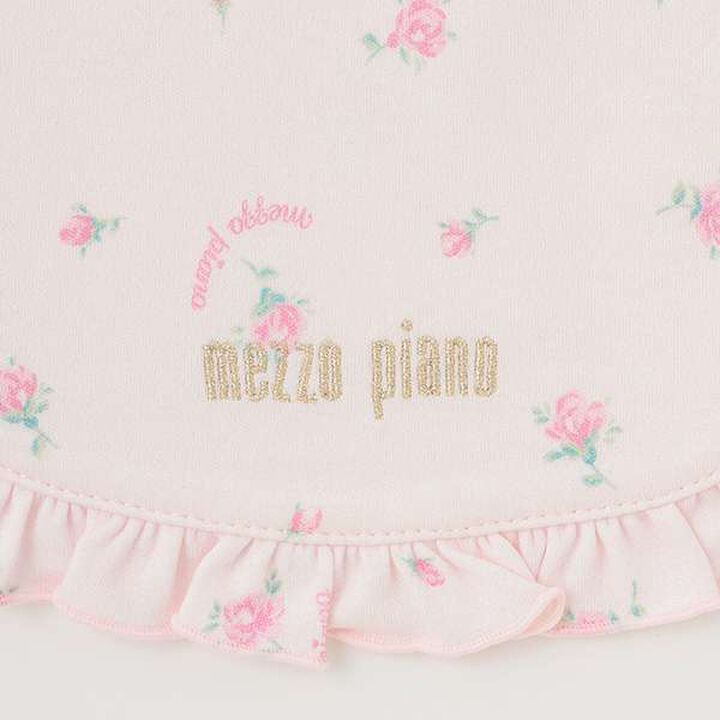 Ribbon & Rose Pattern Bib and Socks Set [Box Included],Light pink, medium image number 3