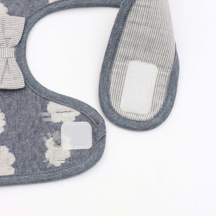 Organic Jacquard Bib,Navy, medium image number 2