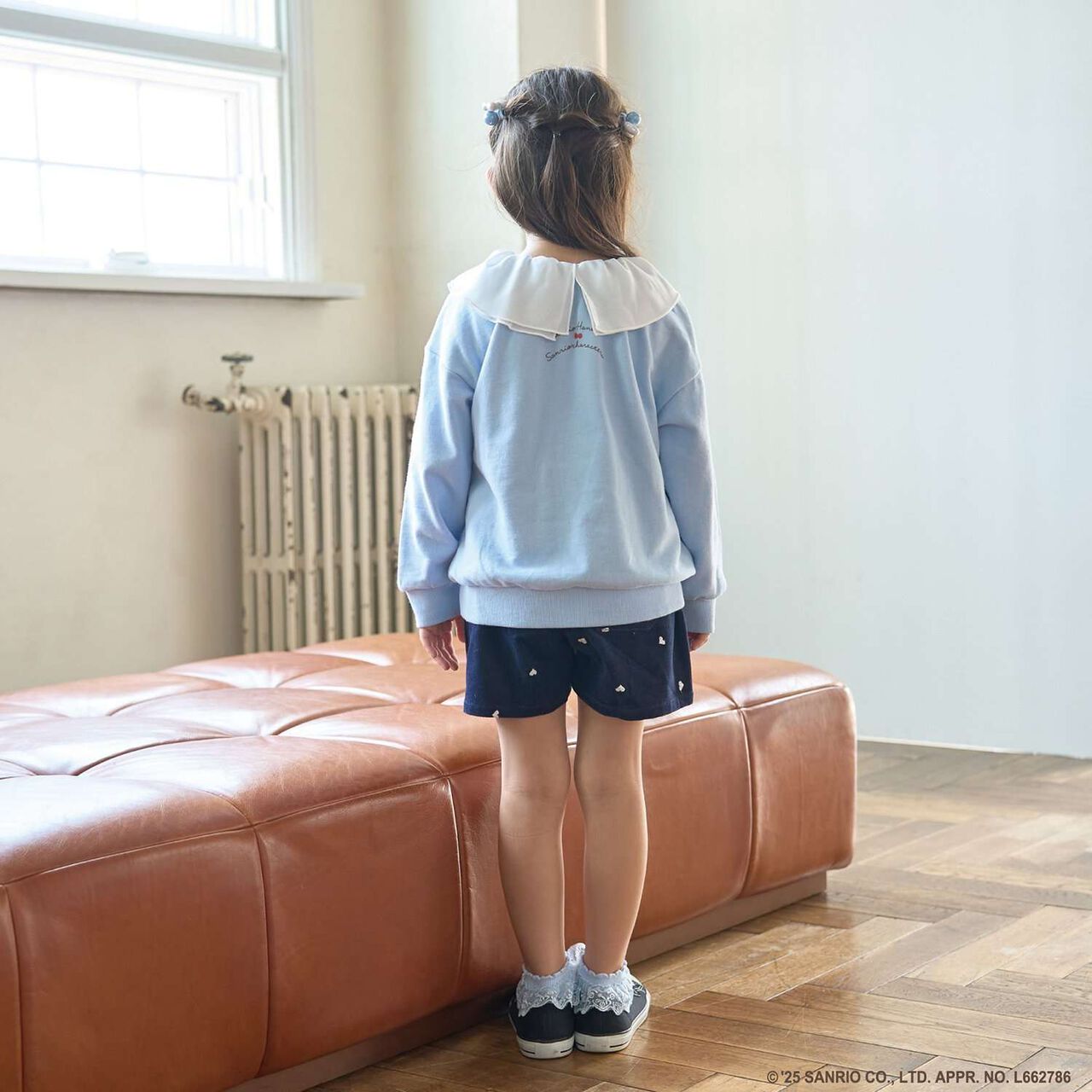 [Studio Hanul x Sanrio Characters] Assorted Collared Sweatshirt,Sax blue, large image number 26