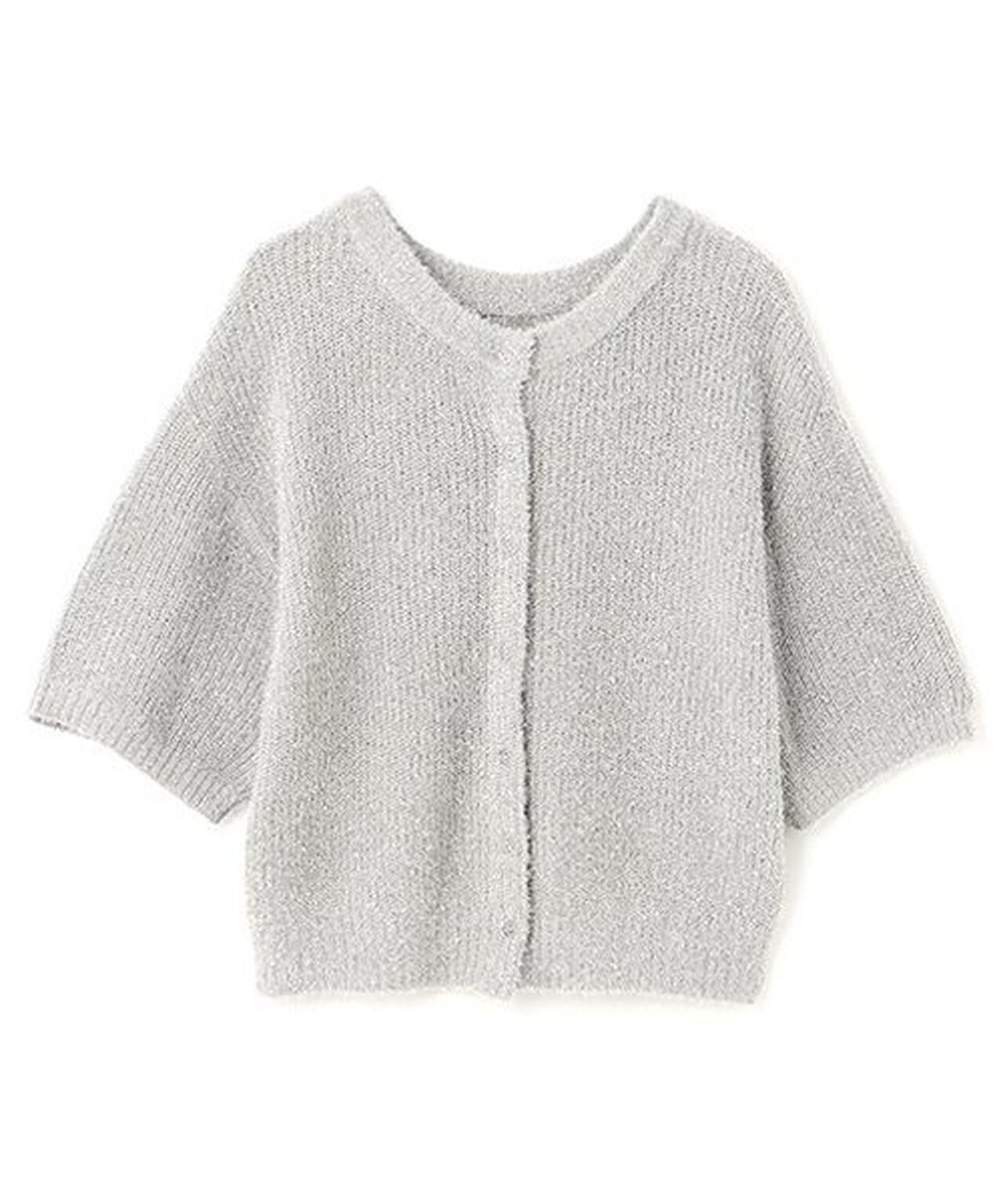 Lame Knit Cardigan,Multi color, large image number 13