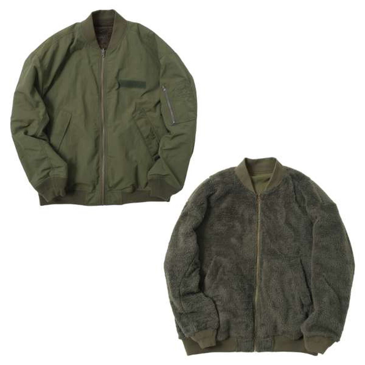 Reversible MA-1 Jacket,Black, large image number 9