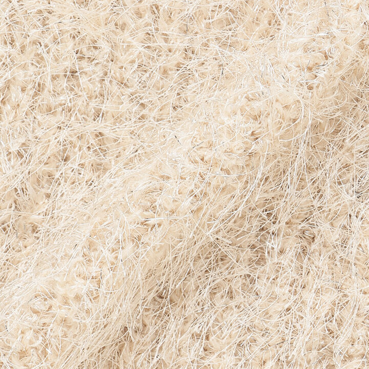 [Either Way Fine] Lame Feather Knit Vest,Light beige, medium image number 8