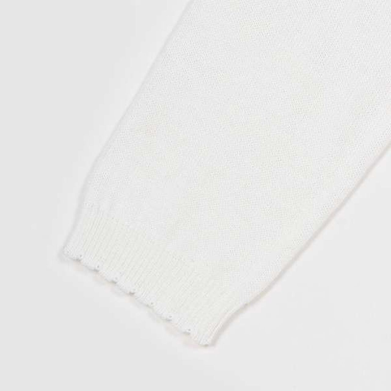 Lace Knit Bolero,Off white, large image number 3