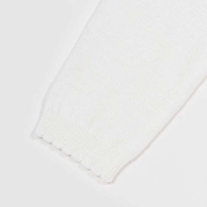 Lace Knit Bolero,Off white, medium image number 3