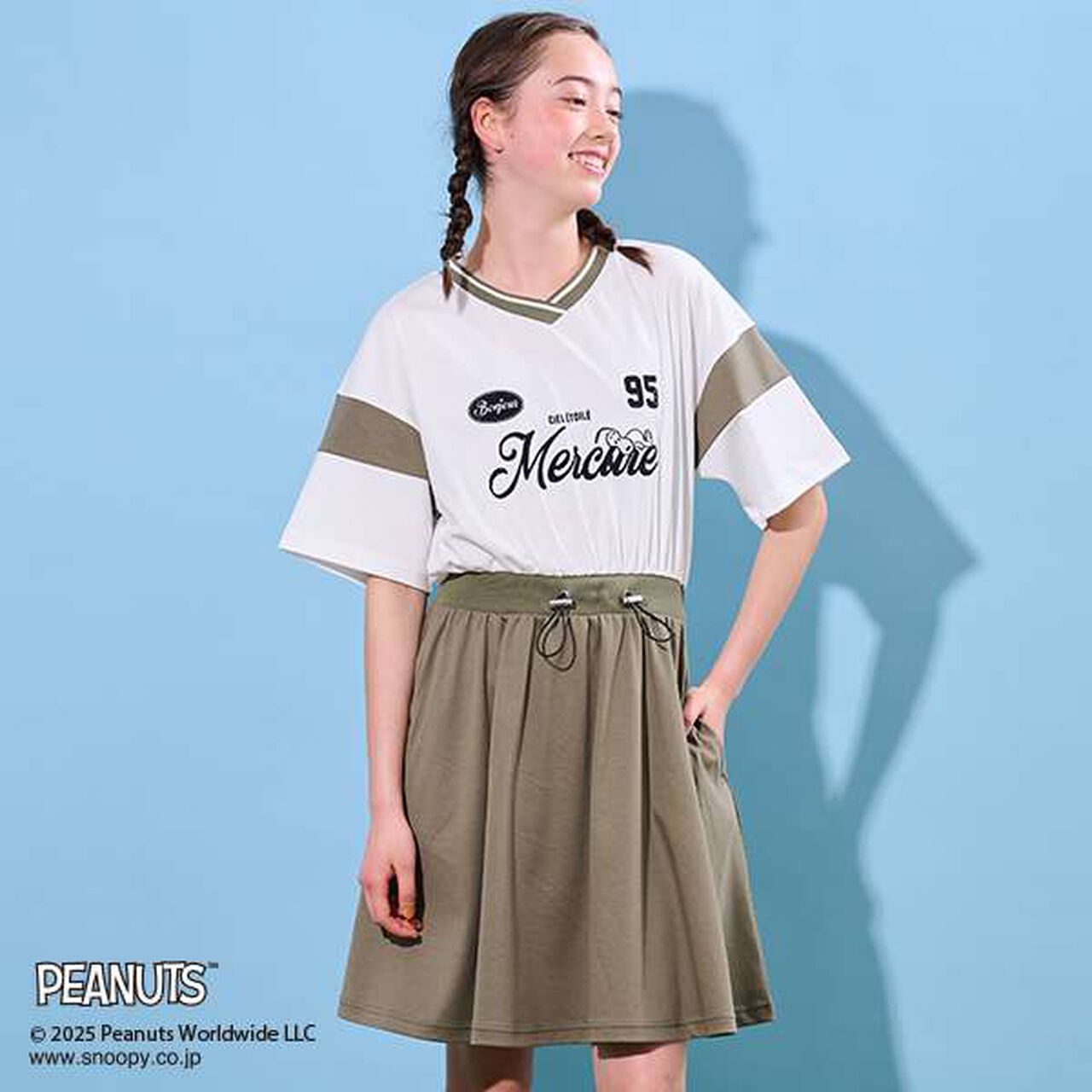 [PEANUTS] [Cool Touch] Docking Cut One-Piece Dress,Khaki, large image number 0