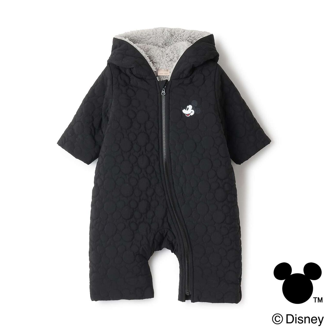 [Disney] Quilted Jumpsuit,Black, large image number 0