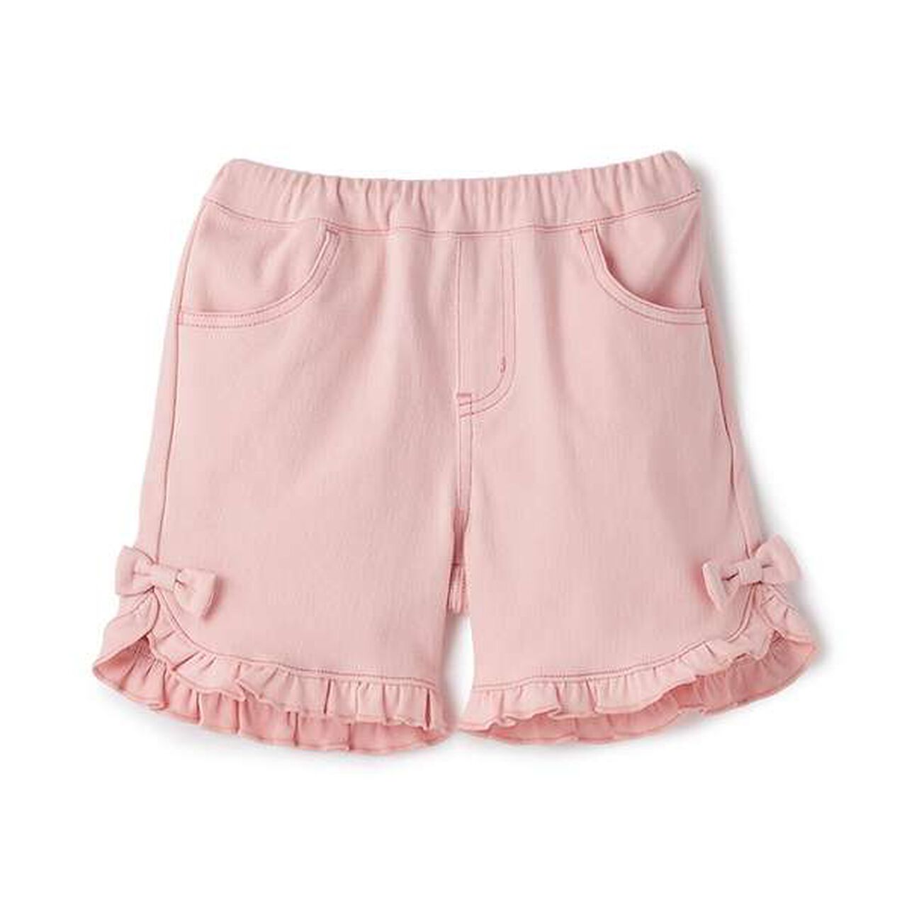 Rabbit Pocket Frill Half Pants,Light blue, large image number 11