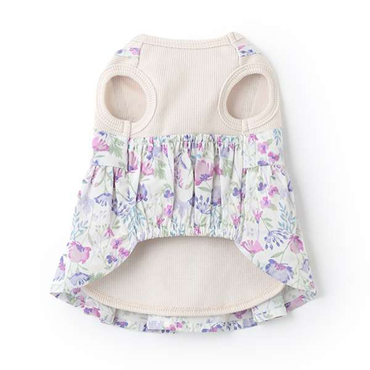 [DOG] Floral Pattern Docking Dress,Blue, large image number 11