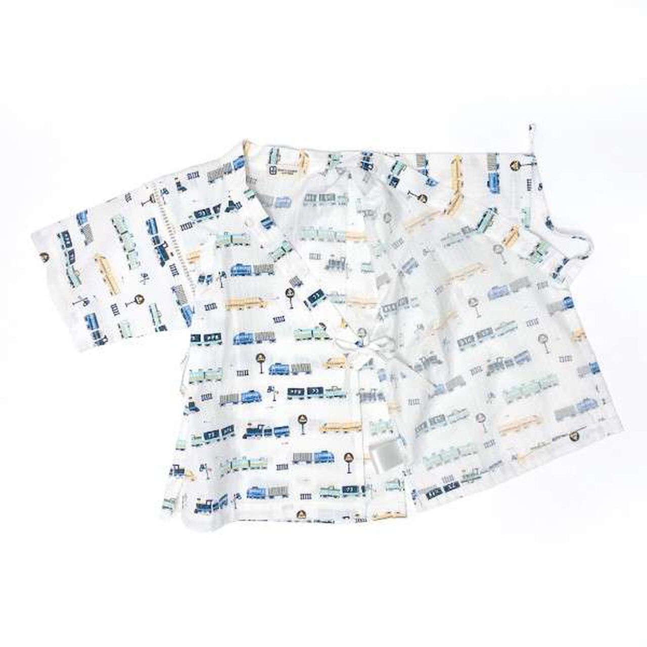 KP Boy Train Print Jinbei,White, large image number 2