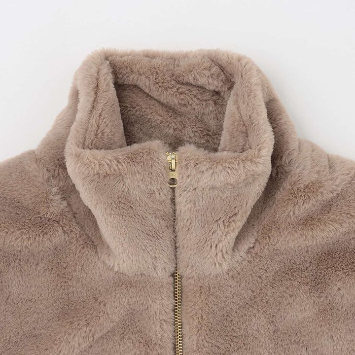 Link - Faux Fur Vest,Mocha tea, medium image number 2