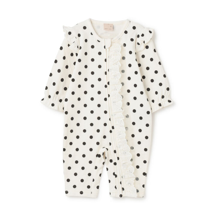 Lace Frill Coverall,, medium