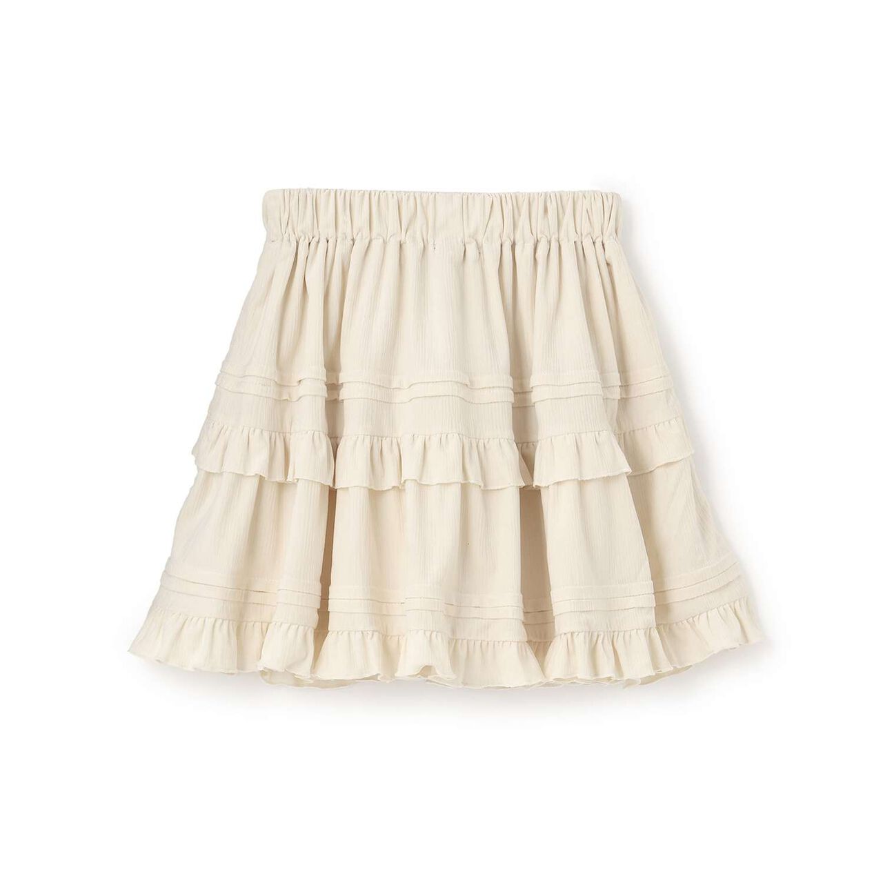 Calla Crepe Tiered Skirt,Black, large image number 10