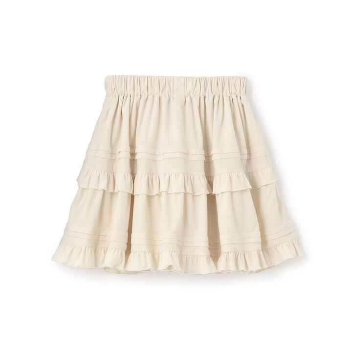 Calla Crepe Tiered Skirt,Black, medium image number 10