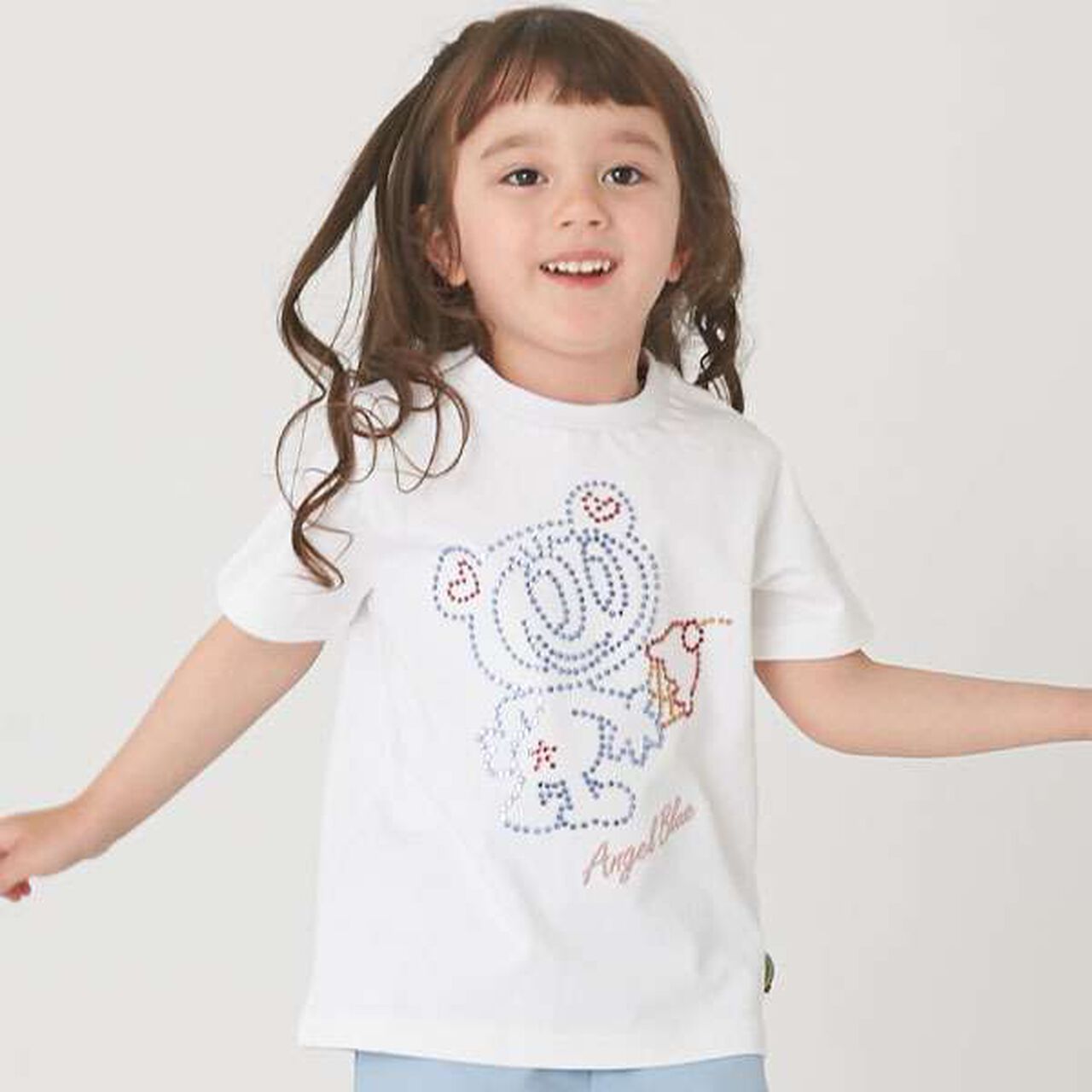 Mr. Nakamura Sparkling Stone T-Shirt [100 cm],White, large image number 1