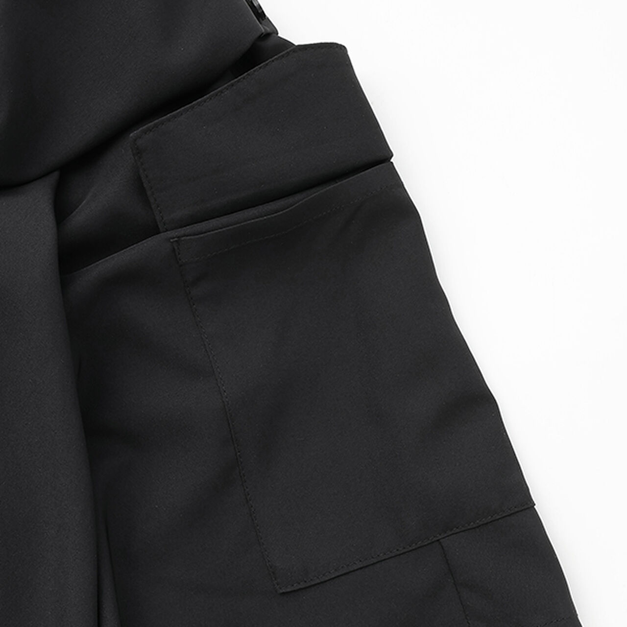 [AMI] Waist Wrap Shirt Style Skirt with Shorts,Light gray, large image number 18