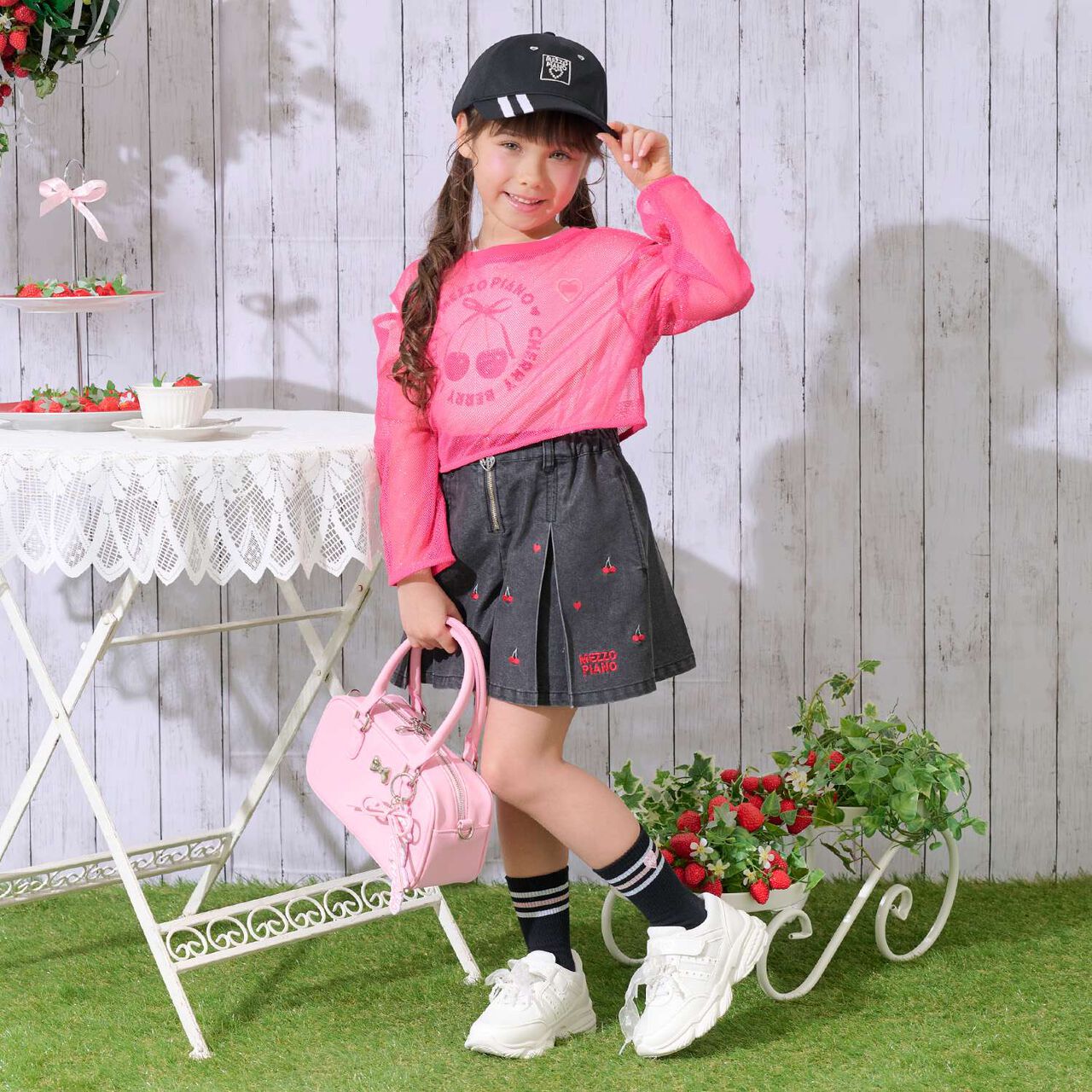 Charm Attached 2 WAY Shoulder Bag,Light pink, large image number 11