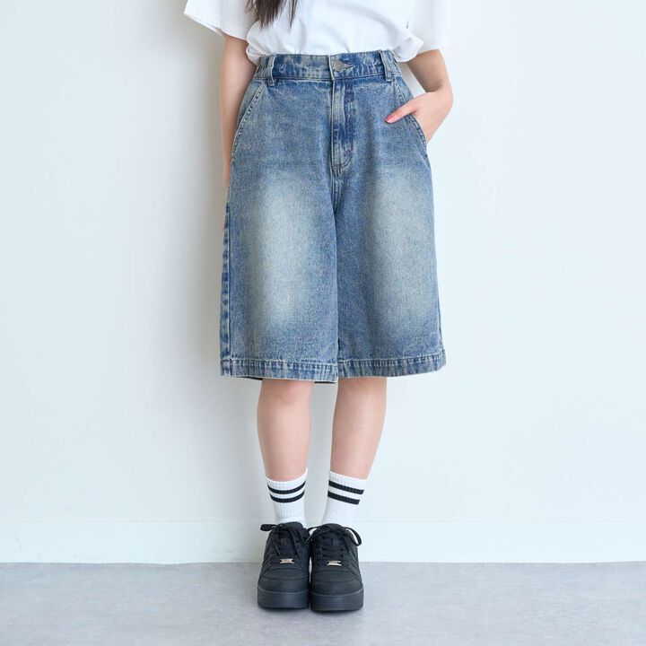 [LTXC] Half-Length Denim Pants,Gray, medium image number 8