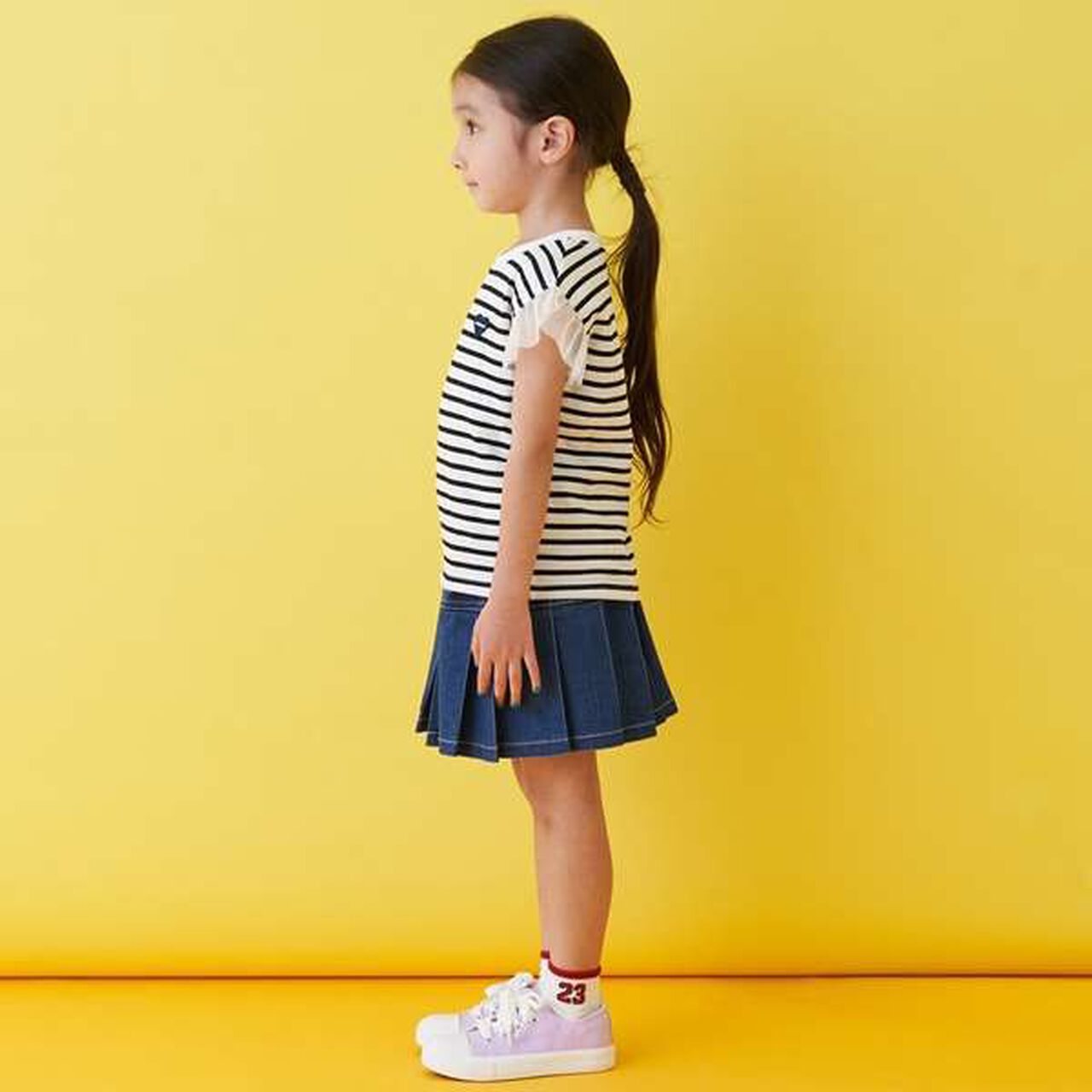 Shoulder Tulle Sleeveless Top,Lilac, large image number 2