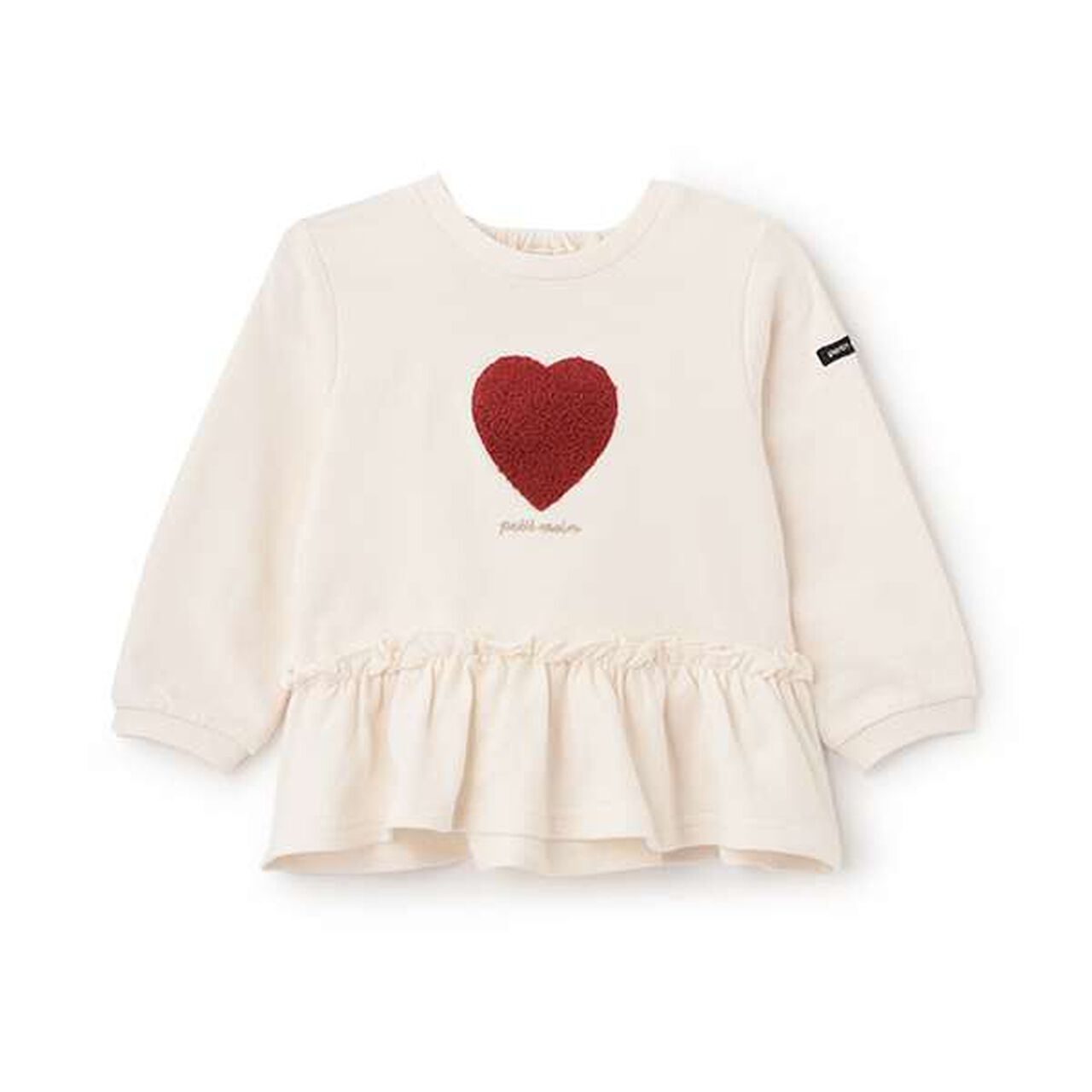 [Link] Heart Peplum Sweatshirt (Kids),Navy, large image number 13