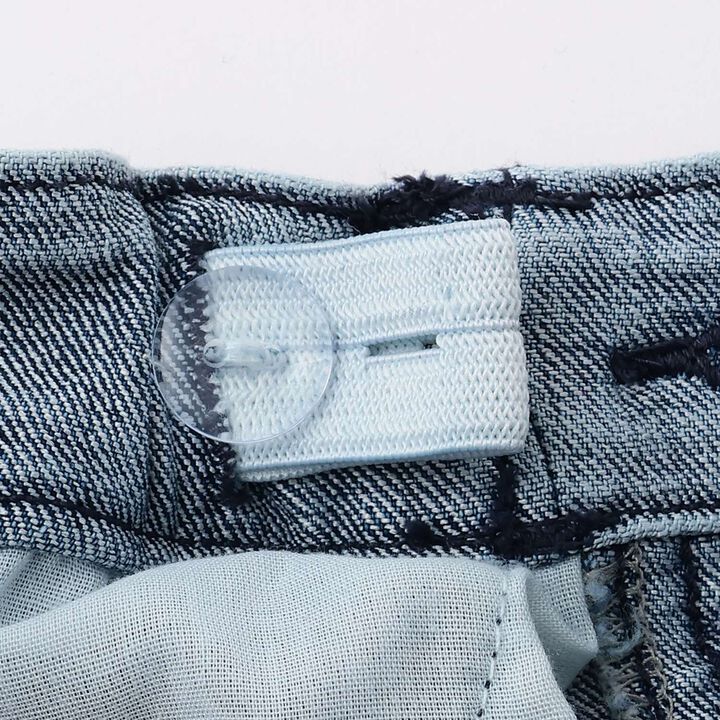 Stretch Denim Flared Pants,Blue, medium image number 15