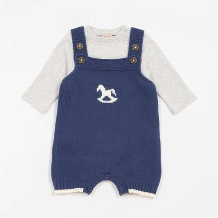 Rocking Horse Overall Set,Beige, medium image number 20