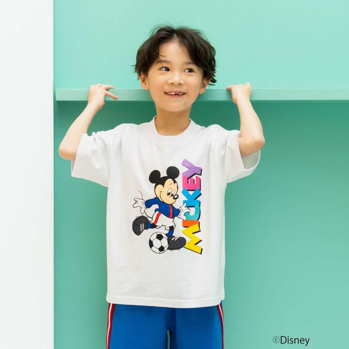 [Parent-Child Matching] [Disney] Soccer Short-Sleeve T-Shirt,White, medium image number 0