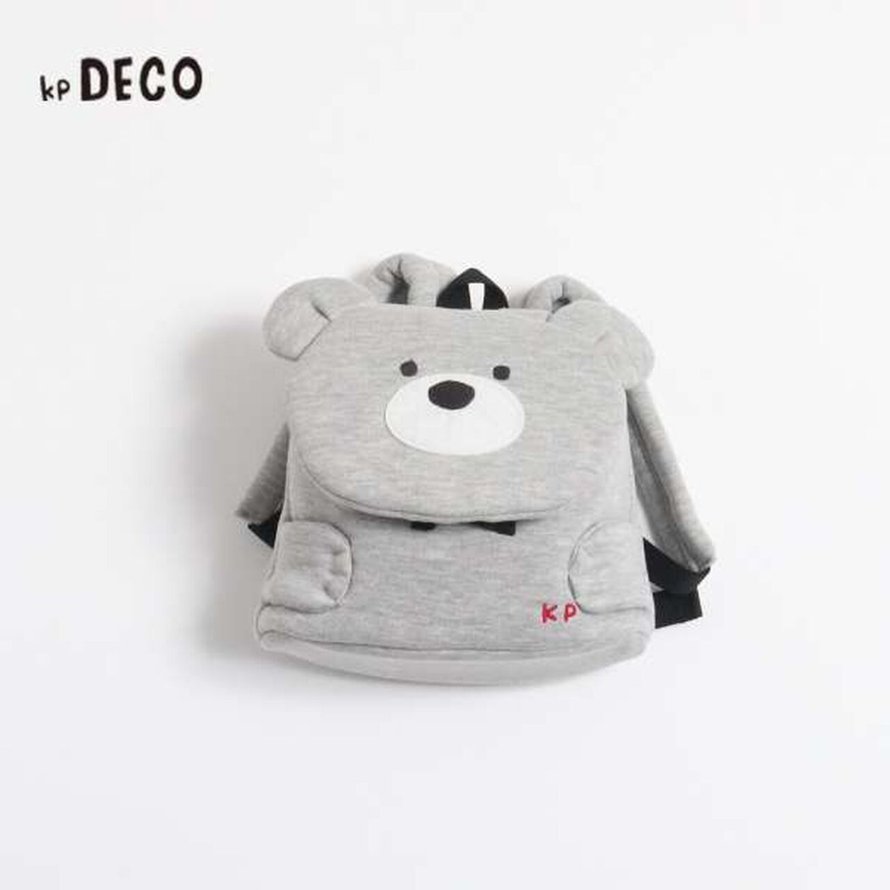 KP Deco Bear Motif Backpack,Smoke white, large image number 0