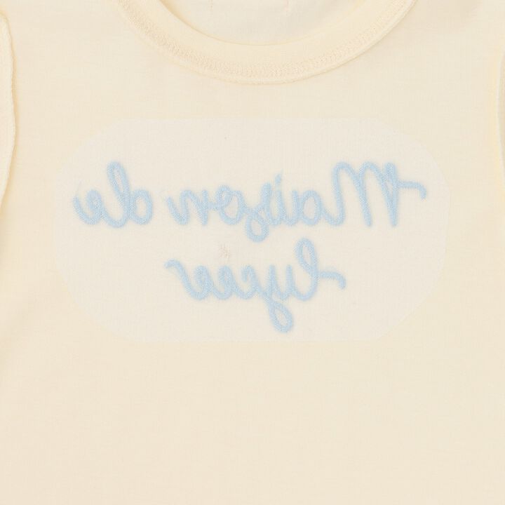 [Quick-Dry UV Non-Crumbling] Muteki T Logo Embroidery Shirred Sleeve Top,Yellow green, medium image number 10