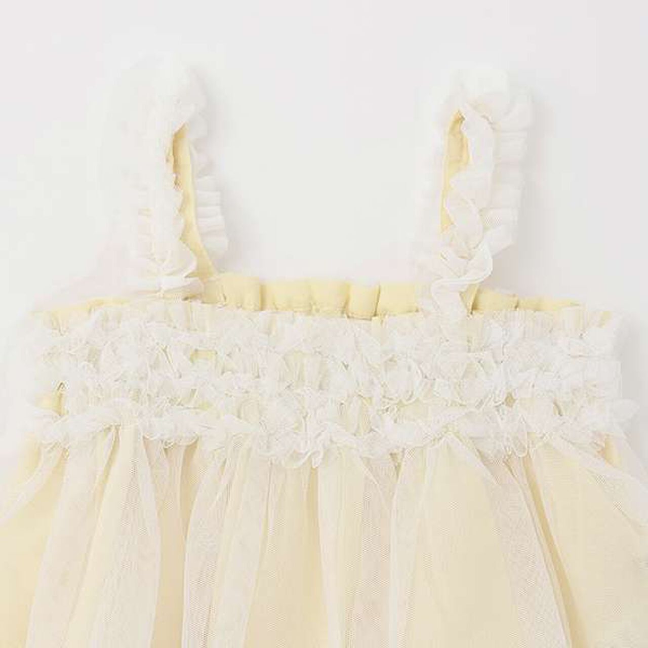 Tulle Camisole Dress + Bloomers Candy Wrapping,Cream, large image number 3