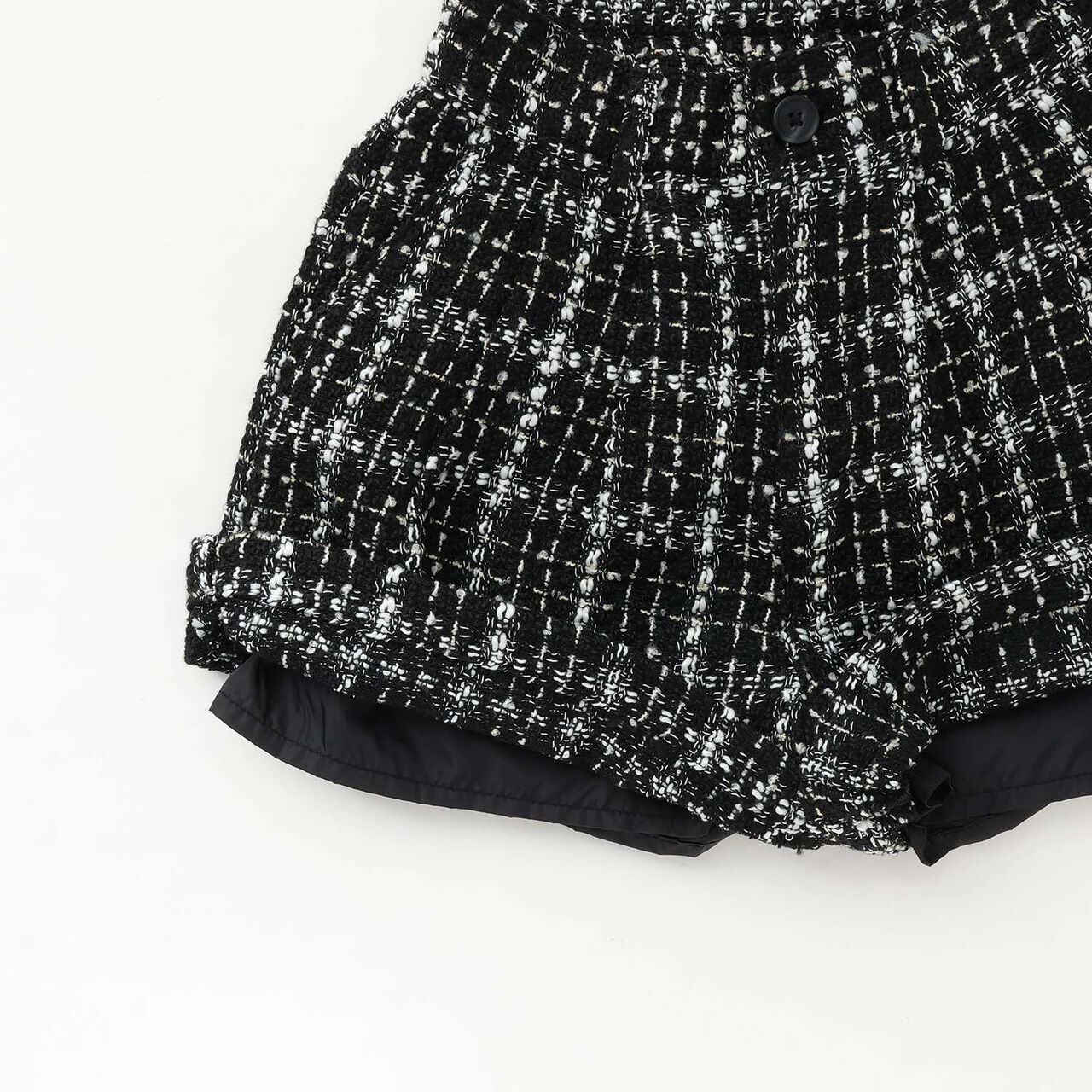 Adult-Style Holiday Tweed Short Pants,White, large image number 11