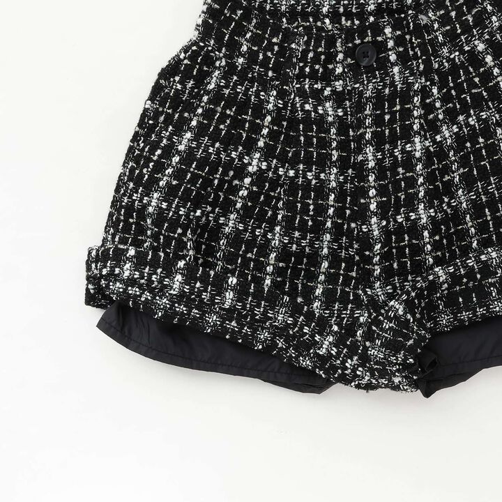 Adult-Style Holiday Tweed Short Pants,White, medium image number 11