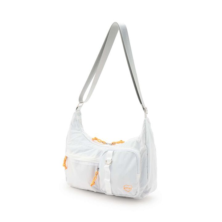 [LTXC] Double Pocket Nylon Shoulder Bag,Black, medium image number 3