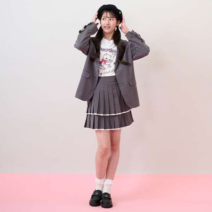 Kitten & Ribbon Long-Sleeve T-Shirt,Charcoal gray, medium image number 15