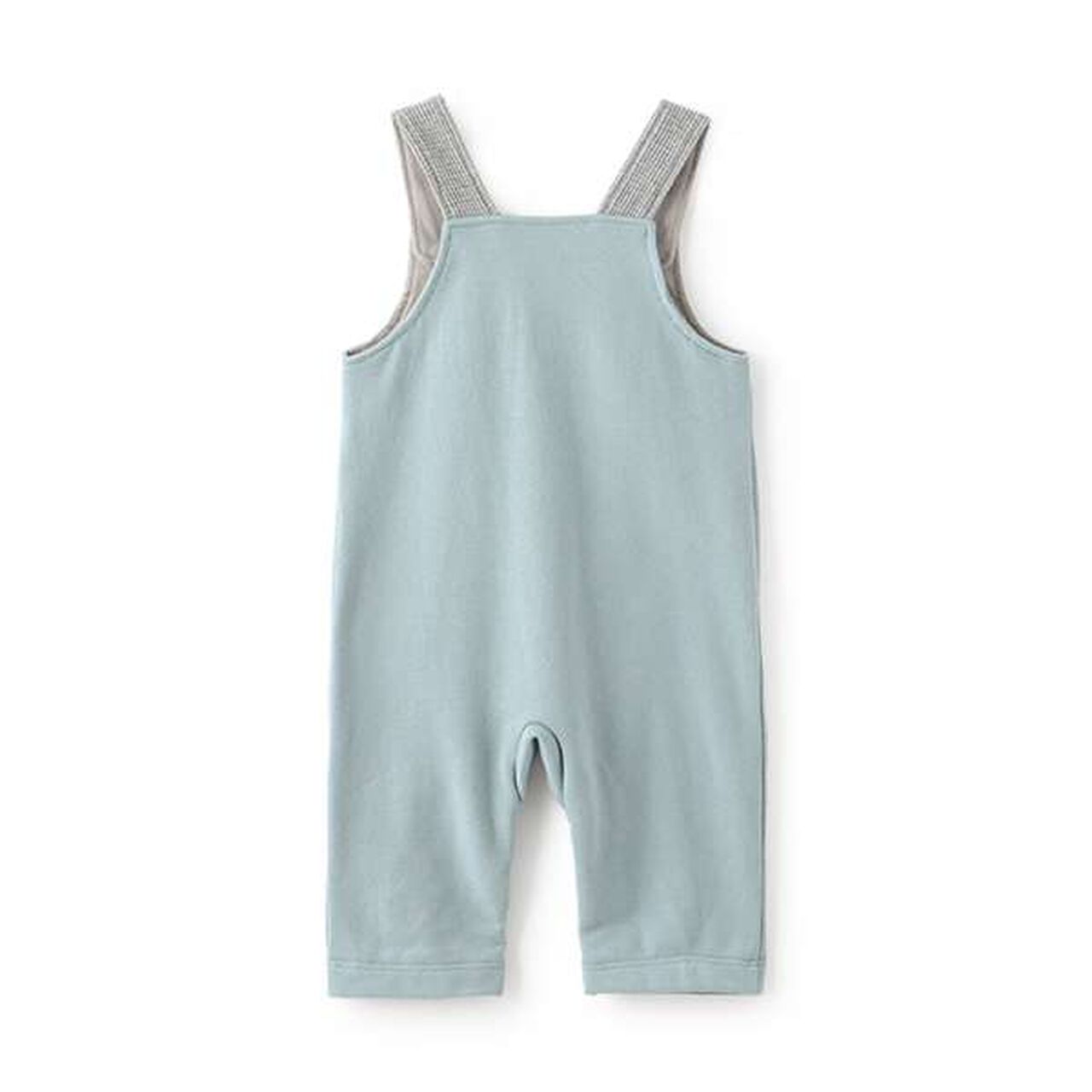 [Made in Japan] Mini Fleece Overalls,Gray, large image number 1