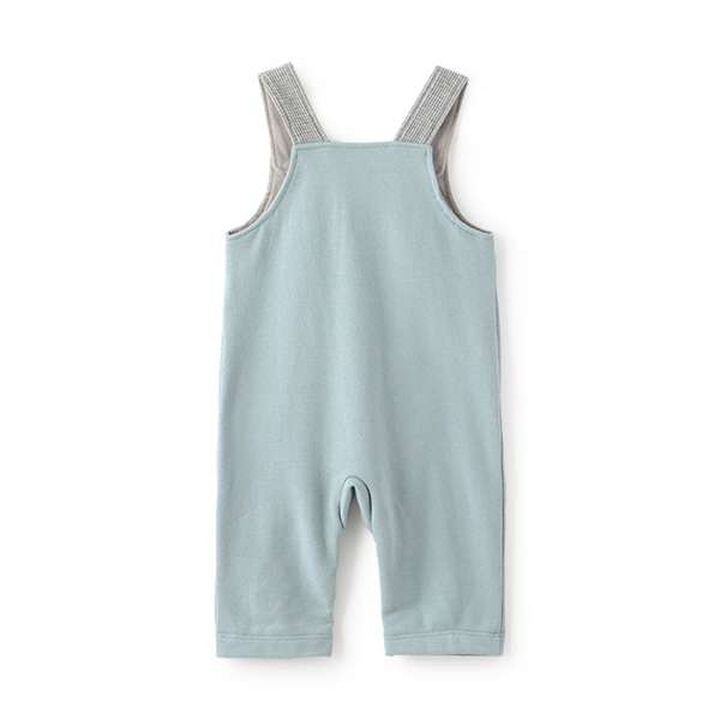 [Made in Japan] Mini Fleece Overalls,Gray, medium image number 1