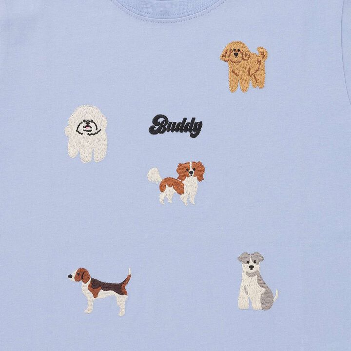 Assorted Embroidery T-Shirt,Milky white, medium image number 16