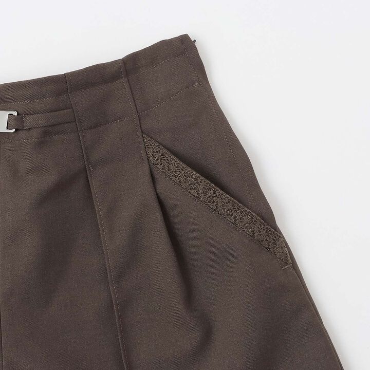 Lace Pocket Shorts[Available in 130cm],Brown, medium image number 5