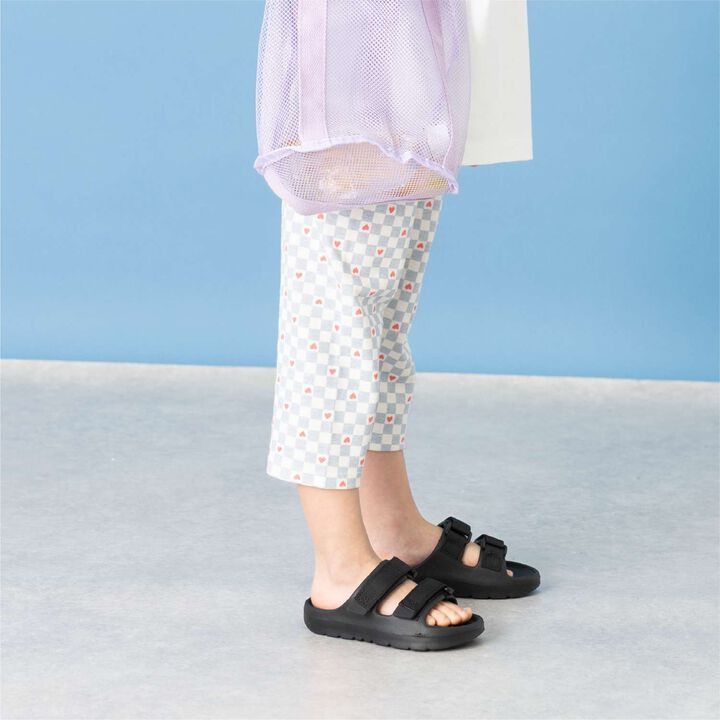 [365D] Anti-Stain Jersey Knit Patterned 6/10 Leggings,Light blue, medium image number 4