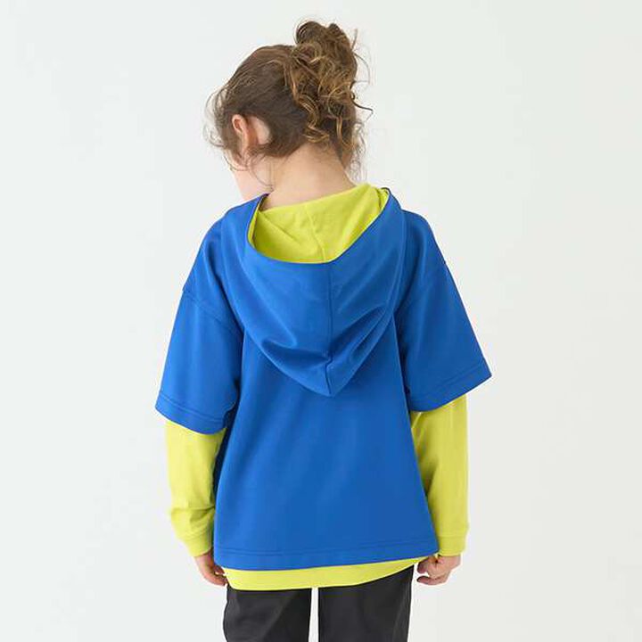 [Water-Repellent] Ponte Fake Layered T Parka,Blue, medium image number 9