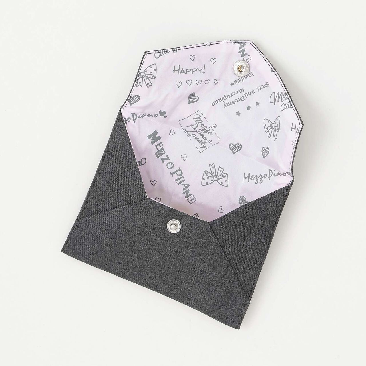 3-Tier Pleated Skirt-Pants with Letter Pouch,Gray, large image number 13