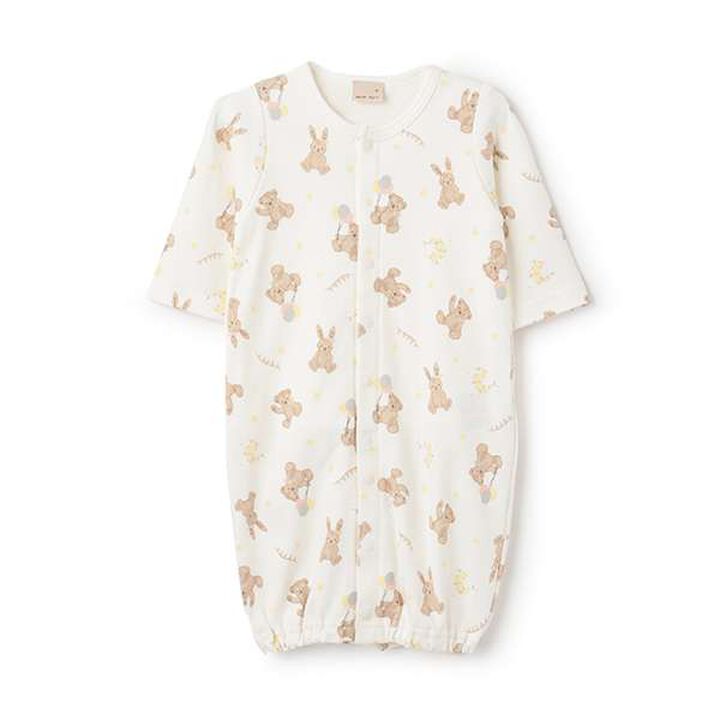 [Undergarment Included] Animal Print 2 WAY All-in-One,Off white, medium image number 0