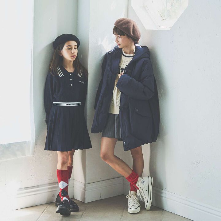 Sagara Logo Cable Knitwear[Available in 130cm],Sax blue, medium image number 17